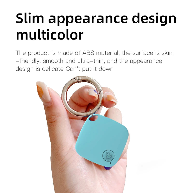 HOMEFISH Mini Bluetooth 5.0 Tracker AntiLost Device Round Pet Kids Bag Wallet Tracking Smart Finder Locator