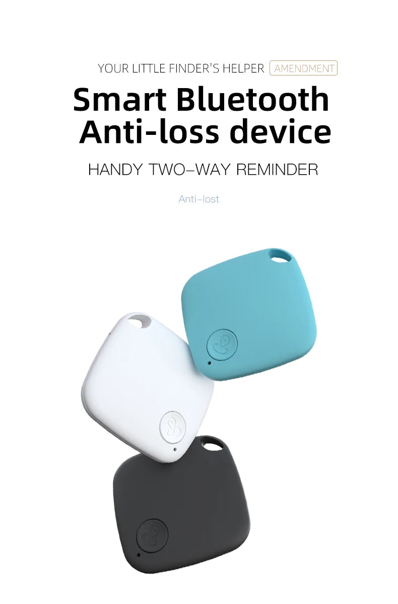 HOMEFISH Mini Bluetooth 5.0 Tracker AntiLost Device Round Pet Kids Bag Wallet Tracking Smart Finder Locator