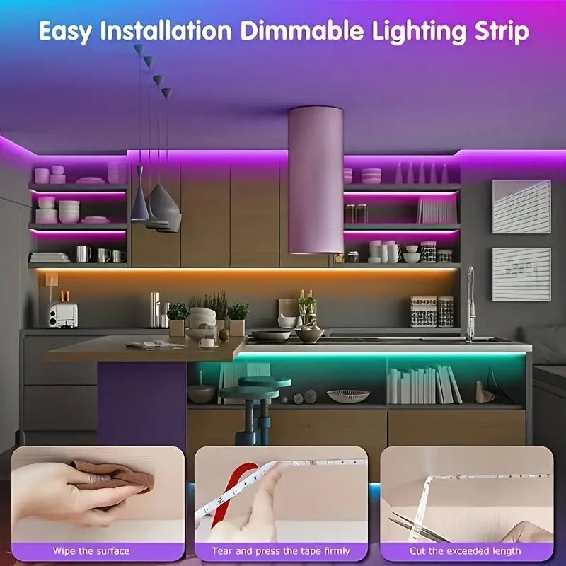 Led USB Strip Light Color Changing 5050 RGB LED Flexible Lights Bluetooth  for Children Gaming Room Home Party TV Backlight