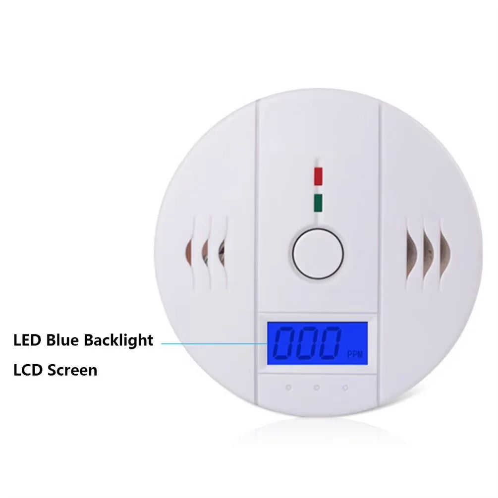 Carbon Monoxide Alarm Smoke Alarm Co Detector LCD Display Alarm Home Wireless Toxic Gas Leak Detector Fire Sound Alarm
